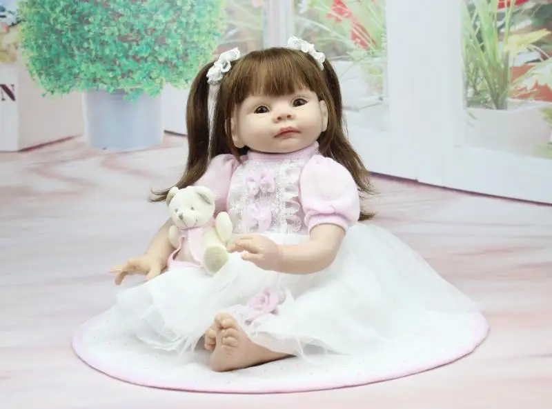 Kawaii 55 см детские игрушки для девочек кукла девочка реалистичные куклы