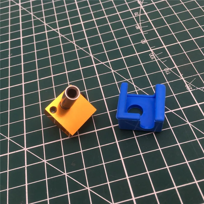 1pcs Creality 3D Printer Silicone Socks/Aluminum Heater Block/Stainless Steel Throat nozzle for Ender 3 MK8 Extruder Kits | Компьютеры и