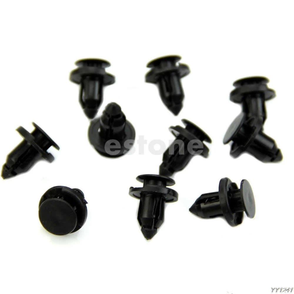 Новый 20 шт. подкрылок Пластик Крепеж заклепки пуш ап зажимы 8 мм отверстие для