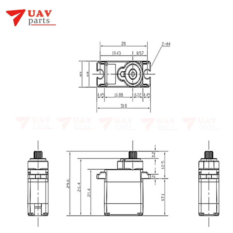 SG90 servo 9g Micro аналоговый пластиковый сервопривод для радиоуправляемого автомобиля