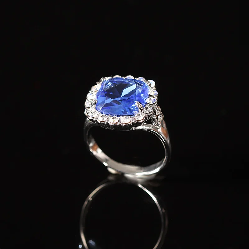 Унисекс модное яркое зеленое кольцо со стразами Margi Bijoux серебряное ретро Cristal