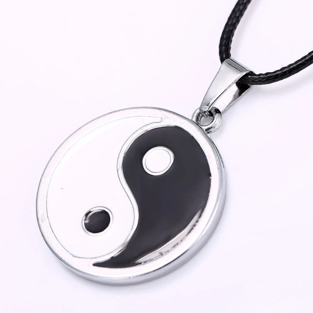 24 Pcs/Lot Hinata House Chaos Charms Fantastic Ying Yang Pendant Taiji Bagua Charm Tai Chi Diagram Necklace Bulk Wholesale | Украшения и