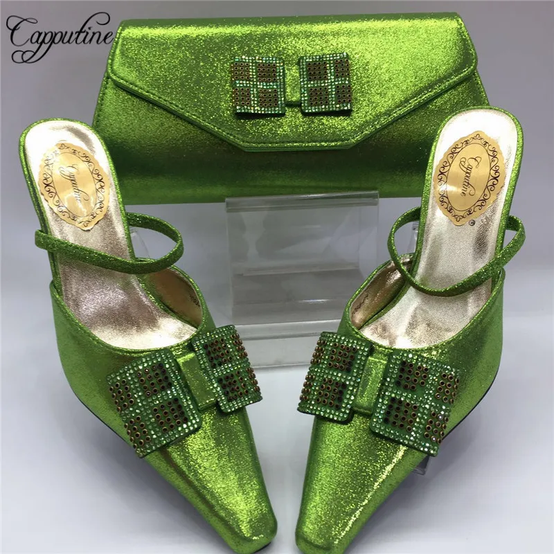Capputine/Новое поступление комплект из женской обуви и сумочки в африканском стиле