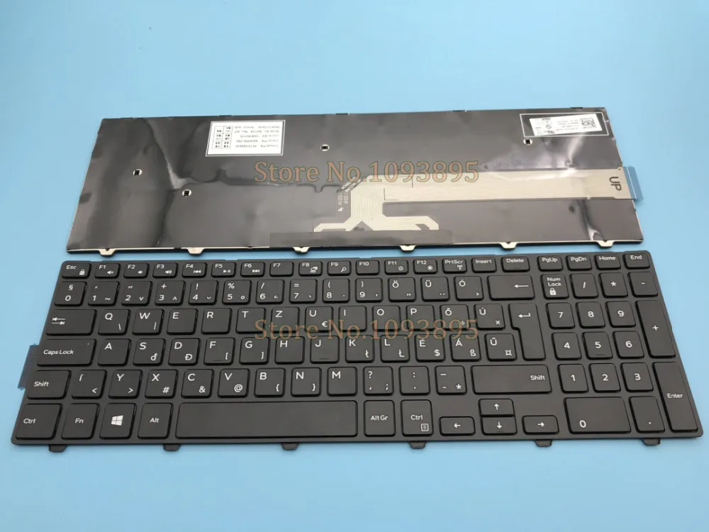 Новая клавиатура в венгерском стиле для Dell Inspiron 15 5000 Series 5551 5552 5555 5558 5559 7559 без