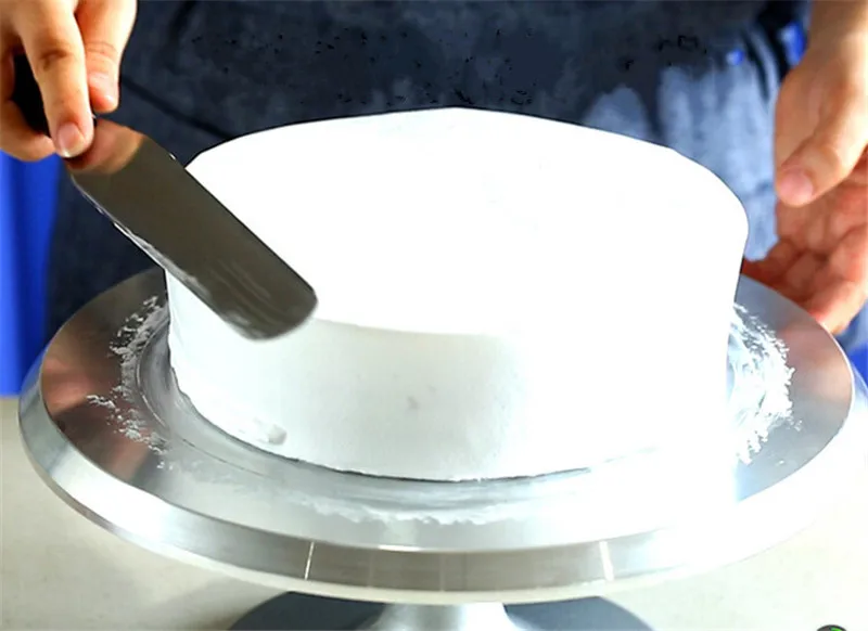 Шпатель для глазировки из нержавеющей стали прямая пластиковая ручка 6 8 и 10