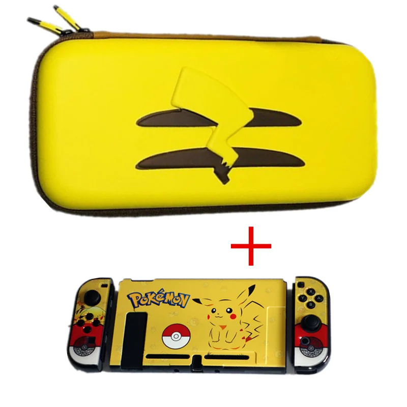 Чехол-сумка для переноски для хранения, чехол-накладка для Nintendo Switch NS Console с жестким кристаллом, защитная крышка из закаленного стекла, защита экрана - Цвет: bag-case