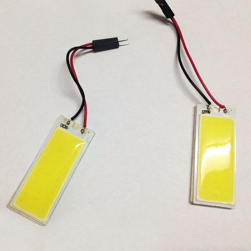 10 шт./лот Автомобильные светодиодные 36 SMD COB Чип 36LED 12V DC панельные лампы с T10 + Festoon