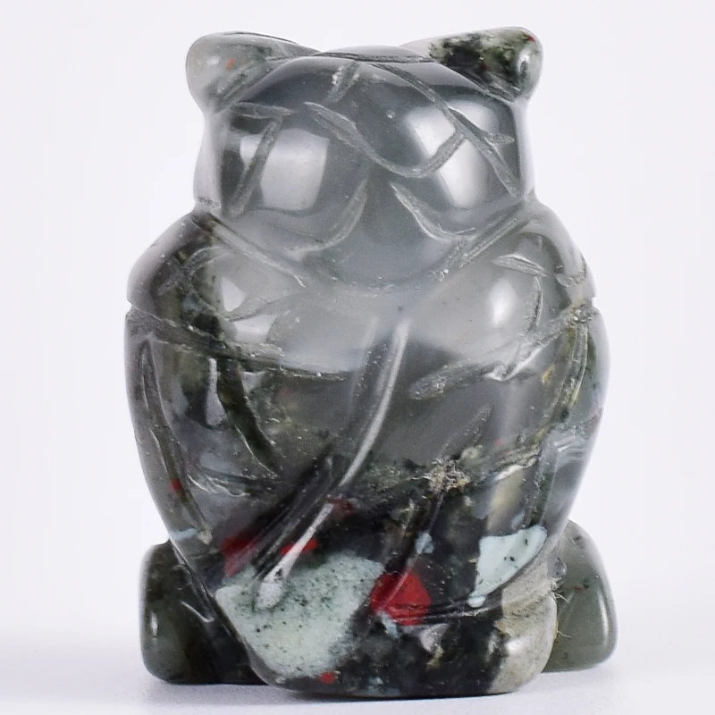 Фигурки в виде совы миниатюрные Статуэтки из натурального камня милая ручная