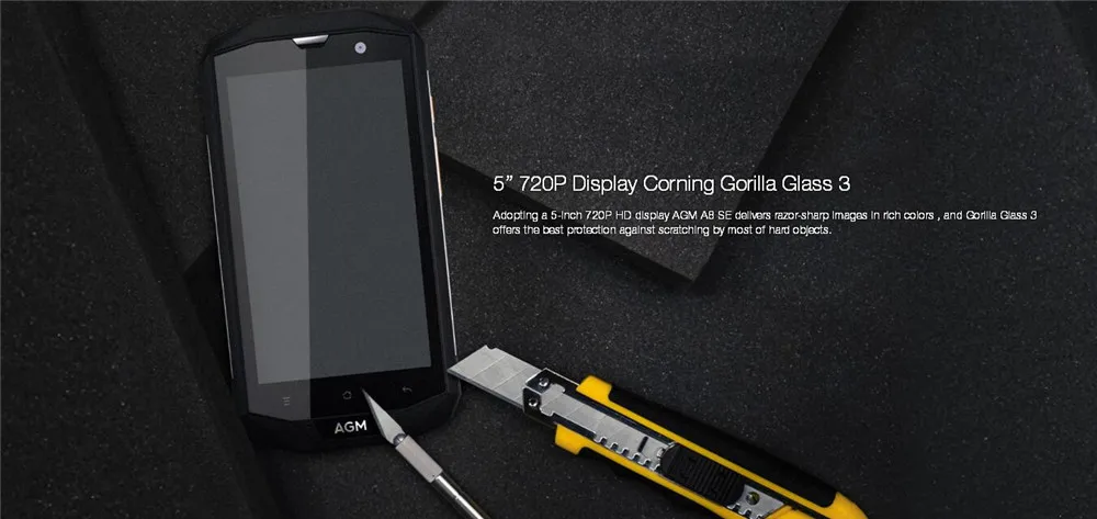 AGM A8 SE IP68 водонепроницаемый мобильный телефон 5," HD 2 Гб ram 16 Гб rom Qualcomm MSM8916 четырехъядерный 8MP+ 2MP 4050 мАч смартфон