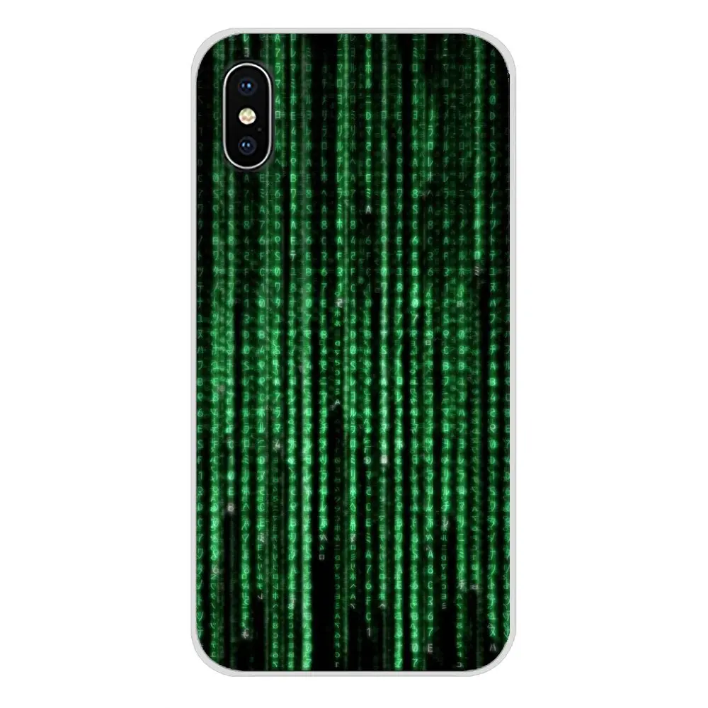 Минималистичный дизайн матричный код мягкие прозрачные чехлы Чехлы для Samsung Galaxy