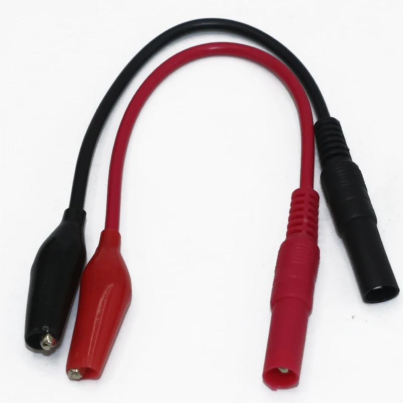 

1pcs Alligator/Crocodile Probe Test Leads Clip Pin to Banana Plug Cable for VC99 & Digital Multimeter (L:20cm)