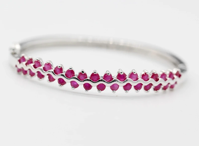 JINYAO модные ювелирные изделия золотой цвет красный циркон волнистые двухслойные