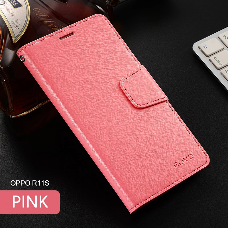 Высокое качество кожаный чехол для OPPO R11s R15 стандартного корпуса модные Бизнес