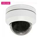 5MP IP камера видеонаблюдения панорамирование наклон 4x зум Мини Купол Обнаружение движения 2,5 дюймов Домашняя безопасность Vandalproof IP камеры 30 м IR