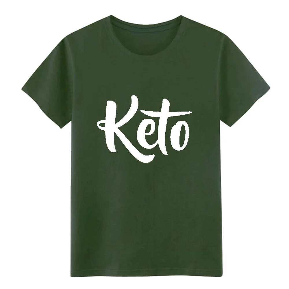 Keto футболка на заказ плюс размер 3xl сплошной цвет интересный новый стиль Летний
