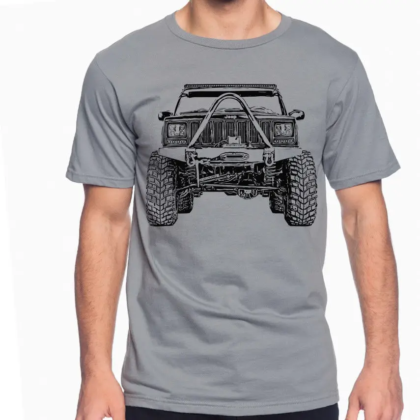 Летняя Стильная мужская футболка для бездорожья Fan Cherokee XJ 2nd Gen футболка ралли разных цветов S-3XL Jeep
