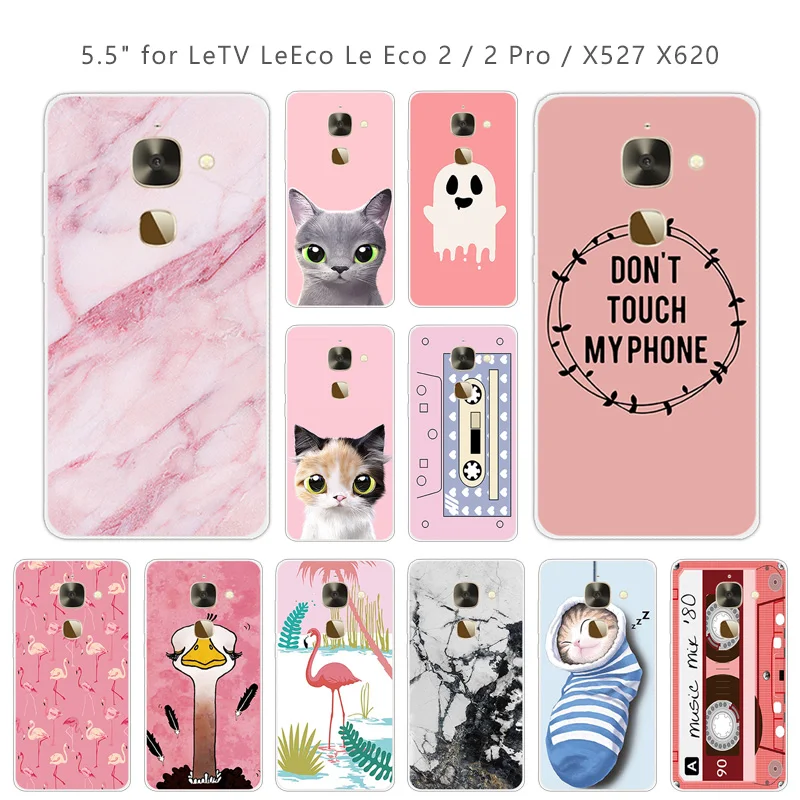 5.5 inch For Leeco Le 2 X527 Phone Cases Soft Clear TPU Pink Cover Letv S3 X626 / Le2 Pro X620 Slim Silicone Capa |