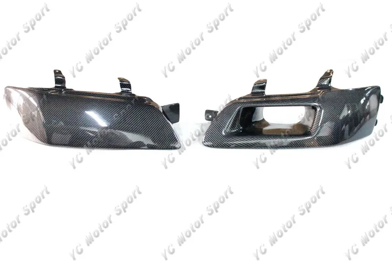 Передняя воздухозаборная фара из углеродного волокна LHS &amp RHS для 2001-2007 Evolution 7-9 EVO 7