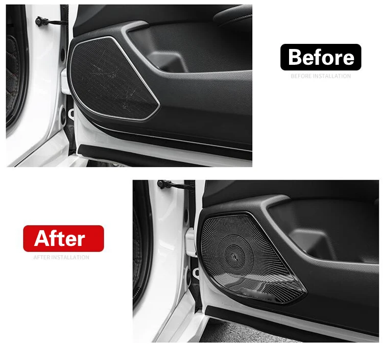 Stainless Steel Interior Door Stereo Speaker Audio Ring Cover Sound Frame Decoration Trim 2Pcs/Set For Honda Accord 10th 2018 | Автомобили
