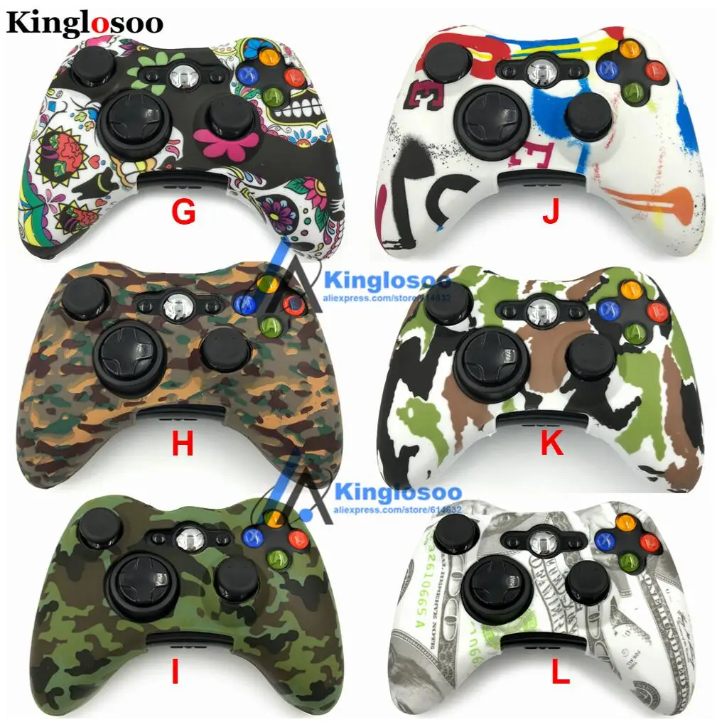 GL Специальный защитный чехол для джойстика игровые контроллеры силиконовый чехол мягкий резиновый чехол для Xbox 360 контроллер - Цвет: GL