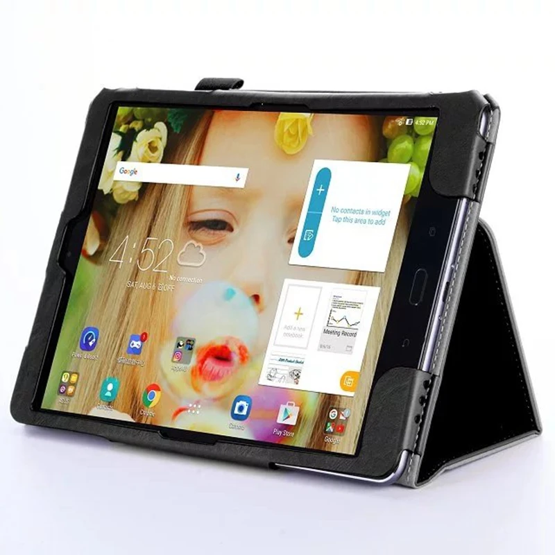 Модный высококачественный умный чехол-подставка из искусственной кожи для Asus ZenPad 3 S 10 Z500M Z500KL 9," чехол для планшета+ защита экрана+ ручка