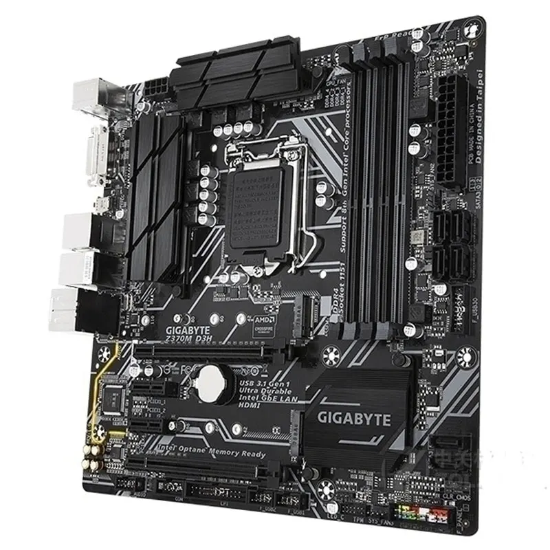 Материнская плата GIGABYTE GA-Z370M D3H LGA1151 DDR4 M.2 SATA III 64G Micro-ATX