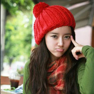 

BomHCS Korean Candy Women's Fashion Winter Warm Crochet Beanie Knitted Hat Cap