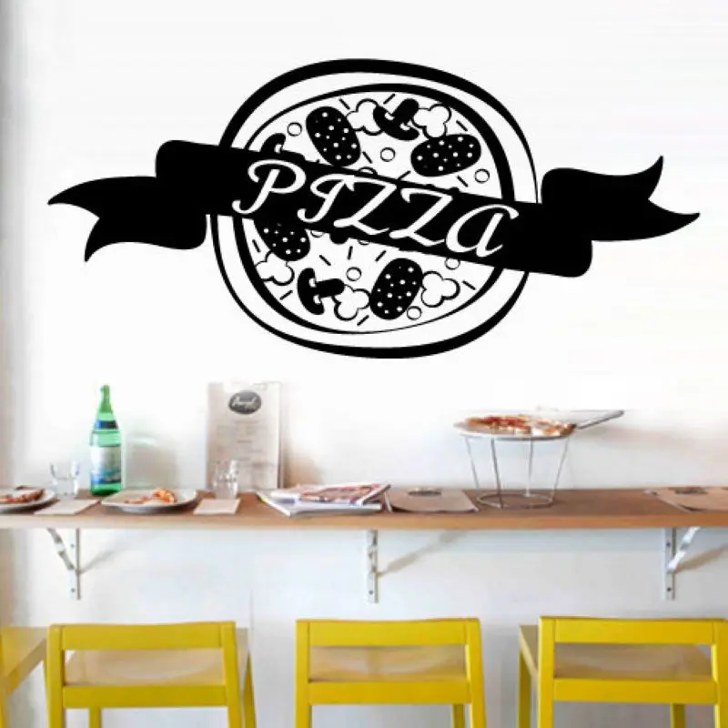 Виниловые наклейки на стену для ресторана наклейка &quotпицца&quot &quotпицца&quot|pizza