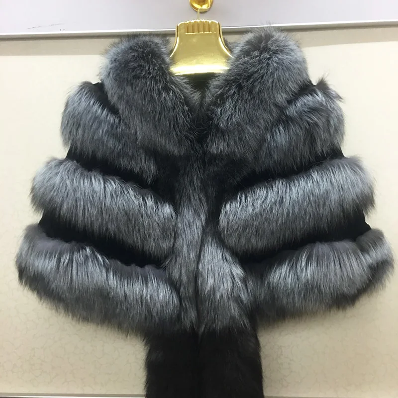 Шали и шарфы из натурального меха новинка 2018 роскошная Пашмина для женщин пончо с