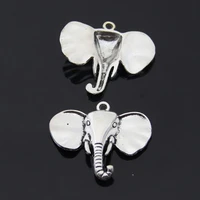 20pcslot thailand elephant charm pendant for handmade craft jewelry making 41x44mm