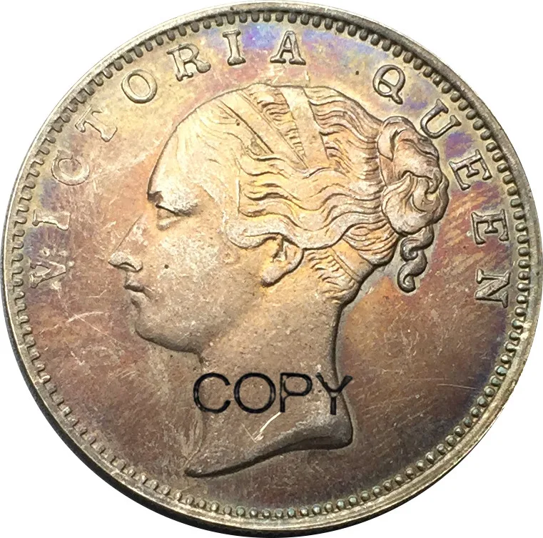 Восточная Индия компания 1840 Виктория Королева Одиночная коса 90% Серебряная одна