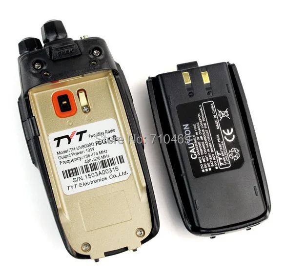 DHL Бесплатная доставка + 2 шт./лот TYT th uv8000d ультра высокая 3600 мАч 10 Вт ham Радио