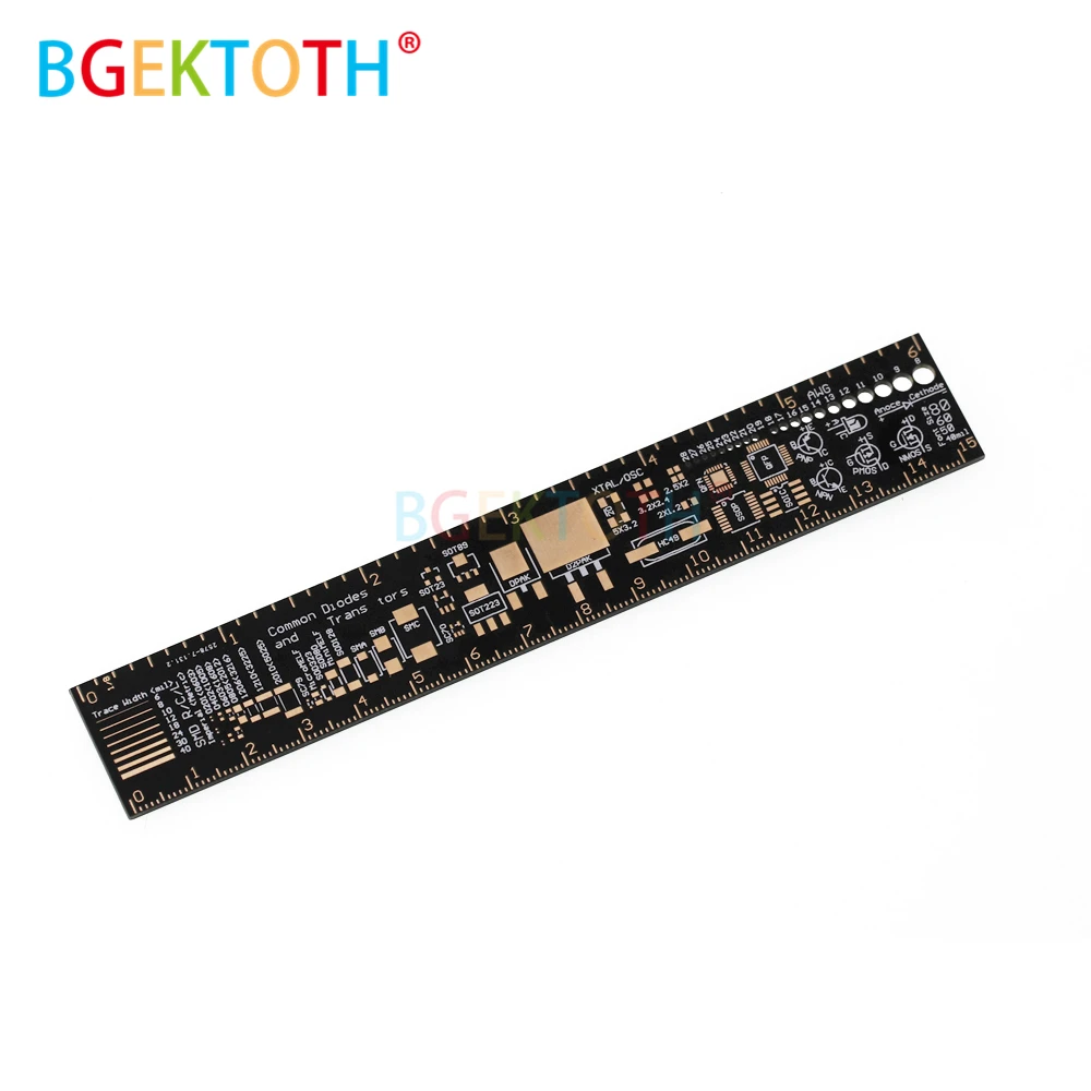 Линейка PCB 15 см для электронных инженеров Geeks Makers Fans Reference Liner Packaging Units v2 6|Детали и