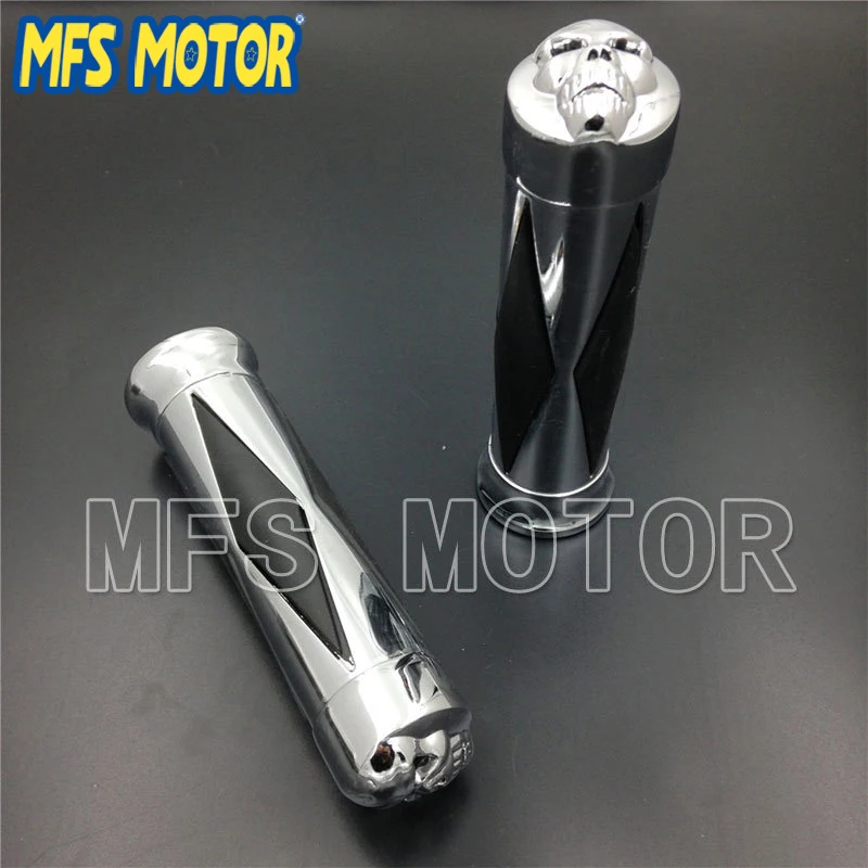Мотоциклетная ручка для Honda Shadow Magna VTX 1300 1800 Goldwing GL 1200 1500 Skull Diamon|motorcycle hand grip|motorcycle