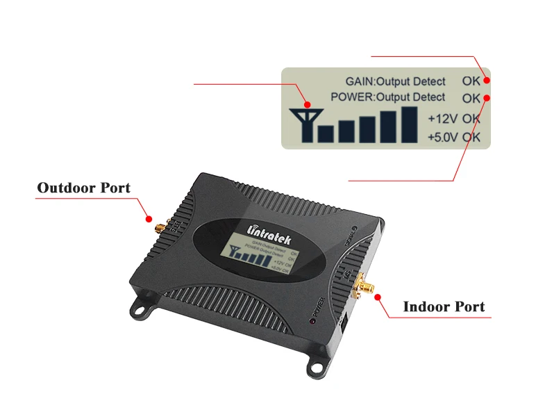 Lintratek мощный GSM репитер 900 мГц ЖК-дисплей Дисплей gsm Сотовая связь усилитель сигнала UMTS 900 мГц мини телефон Усилители домашние Обновление