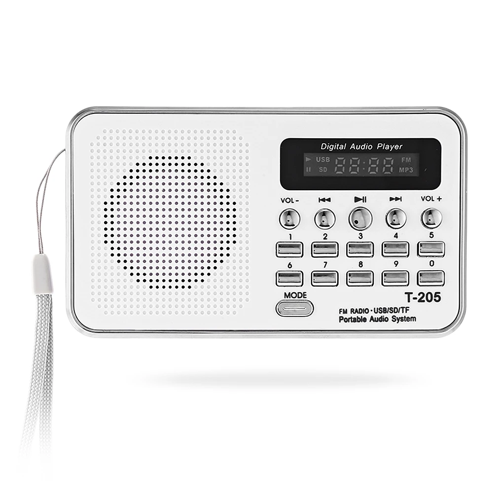 Мини цифровой стерео динамик fm-радио музыкальный плеер Поддержка TF/SD карты |