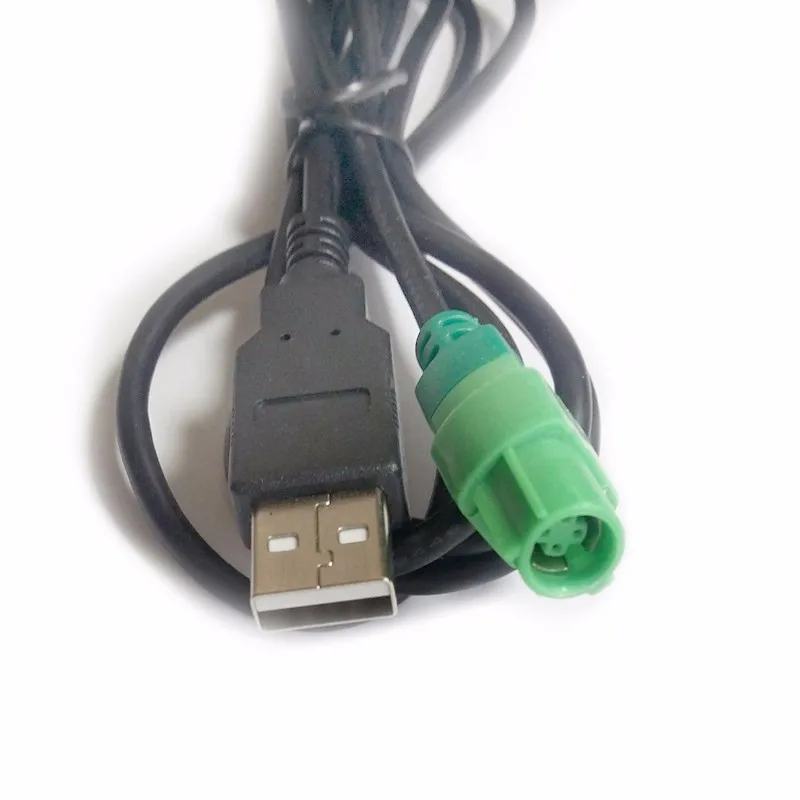 Biurlink круглый 4Pin разъем для USB переключатель жгута кабеля адаптера для Volkswagen RCD510 RNS315 CD плеер головное устройство