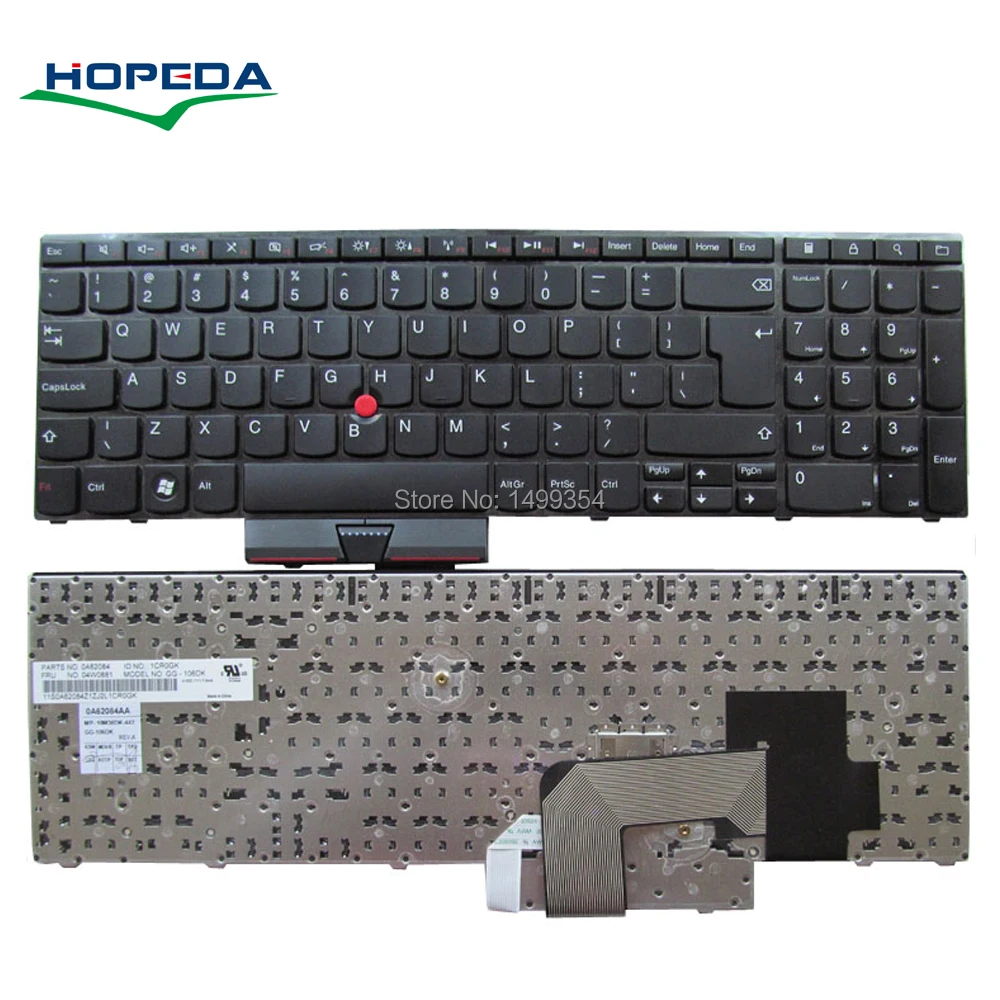 Новая клавиатура для ноутбука Lenovo Thinkpad E525 E520S E520 замена клавиатуры большой ключ