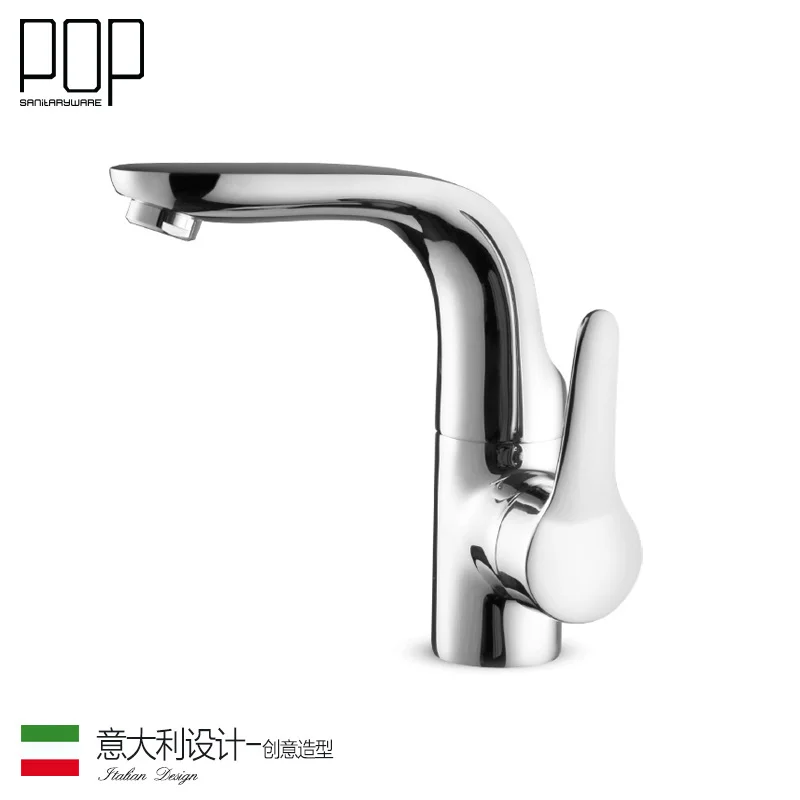 Кран для раковины из твердой латуни с одной ручкой кран холодной и горячей воды