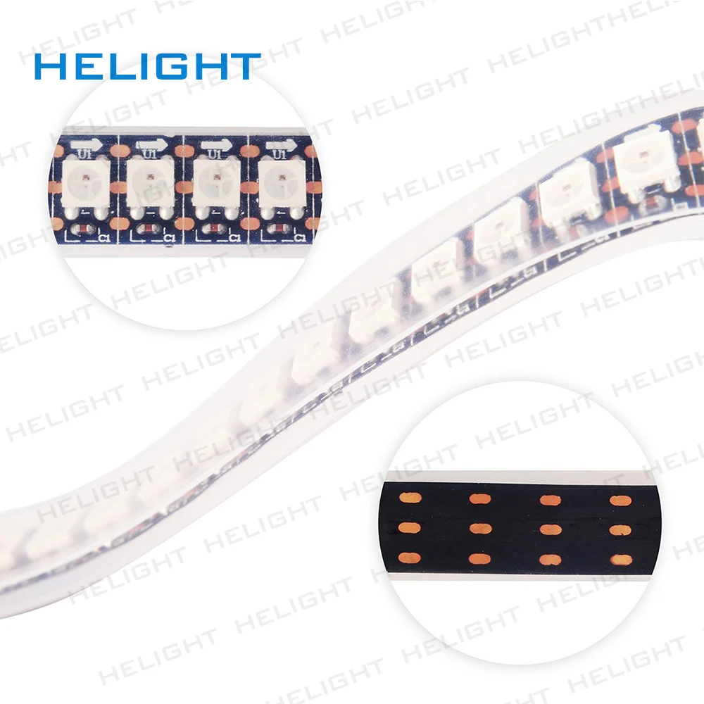 DC5V 1 м 144 светодиодный/m WS2812B/SK6812 Пиксельная полоса пикселей/светодиодный/m Smart SPI