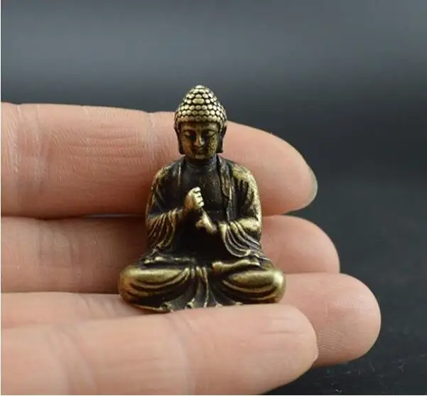 

China's pure brass sakyamuni Buddha small statue