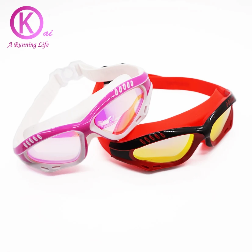 Высококачественные плавательные очки HD для плавания гальванические линзы
