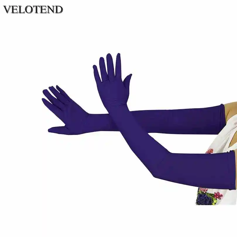 Velotend взрослых за локоть 23 6 &quotэластичные длинные спандекс опера перчатки