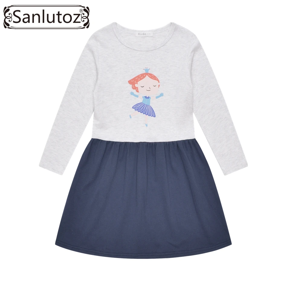Платье для маленьких девочек коллекция 2017 года детская одежда из хлопка с