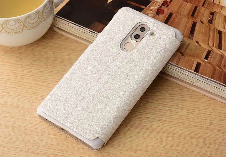 Huawei honor 6x чехол высокого качества из искусственной кожи смарт-чехол для huawei honor 6x флип-чехол alivo фирменный#0322