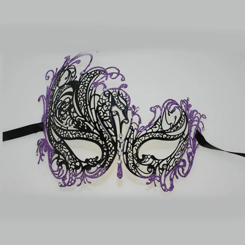 Женские металлические черные золотые серебряные фантомные Лебедь венецианские