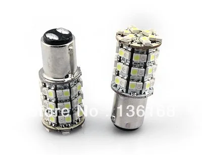 

2 шт. 1157 Переключить назад 60 SMD задние тормоза стоп-лампа светодиодный светильник лампы (белый/желтый)