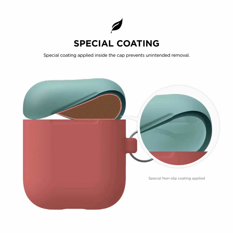 Wireless Bluetooth Earphone Case for Airpods Silicone Soft Rubber Dual Color Protective Cover | Электроника