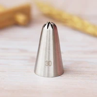 30 cream icing nozzle piping tip stainless steel cake decorating tips icing piping pastry tip tools bakeware small size