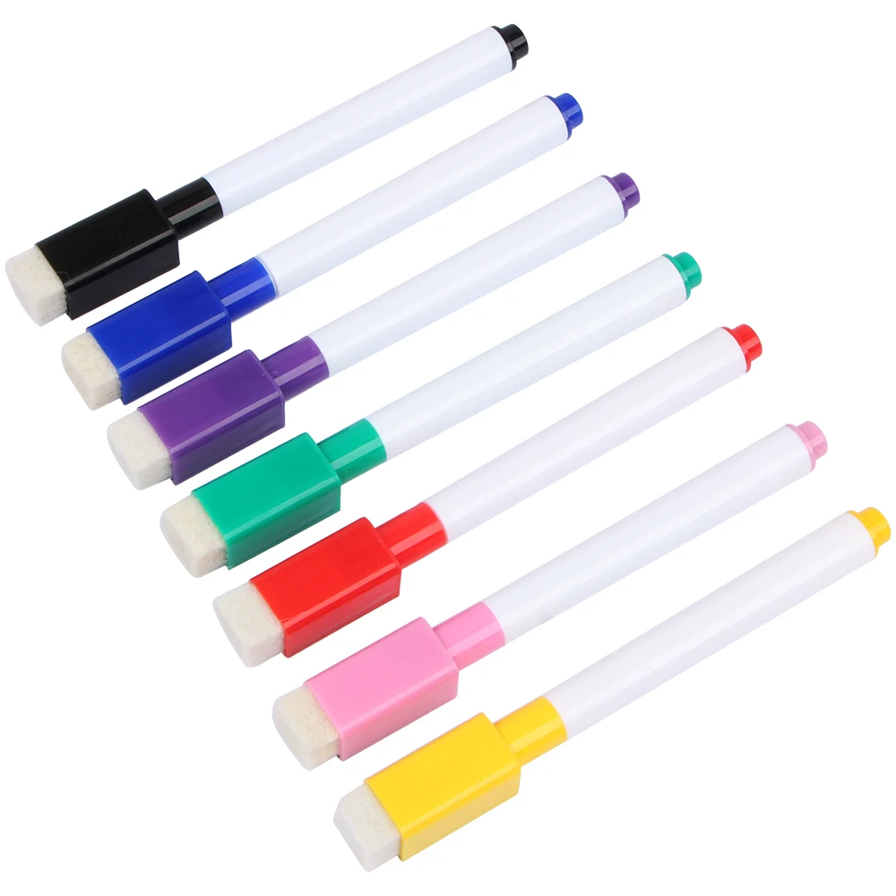 7 Цвет Повторного Заполнения Доски Маркером Набор Ластик И Магнитное Бесплатная